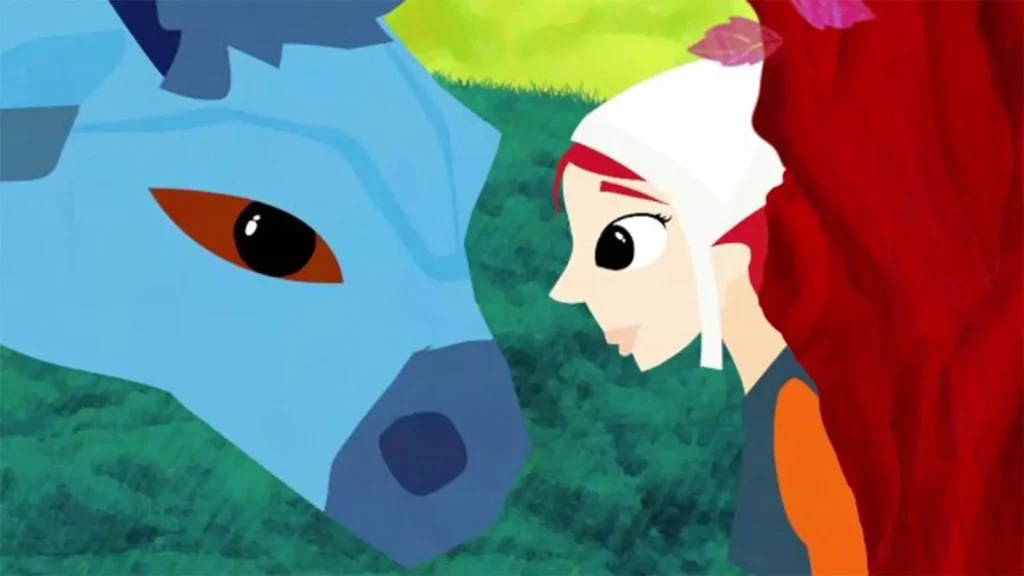 Illustration d'un film d'animation d'un conte